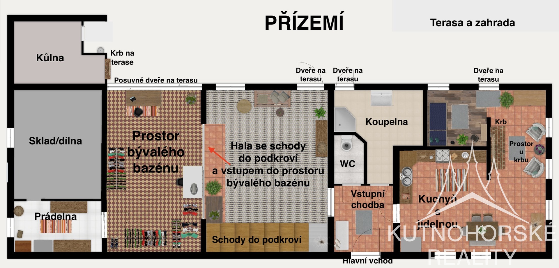 Rodinný dům 244 m² s velkou terasou a dvěma stavebními pozemky – pozemek 5844 m², Javornice – Jaroslav