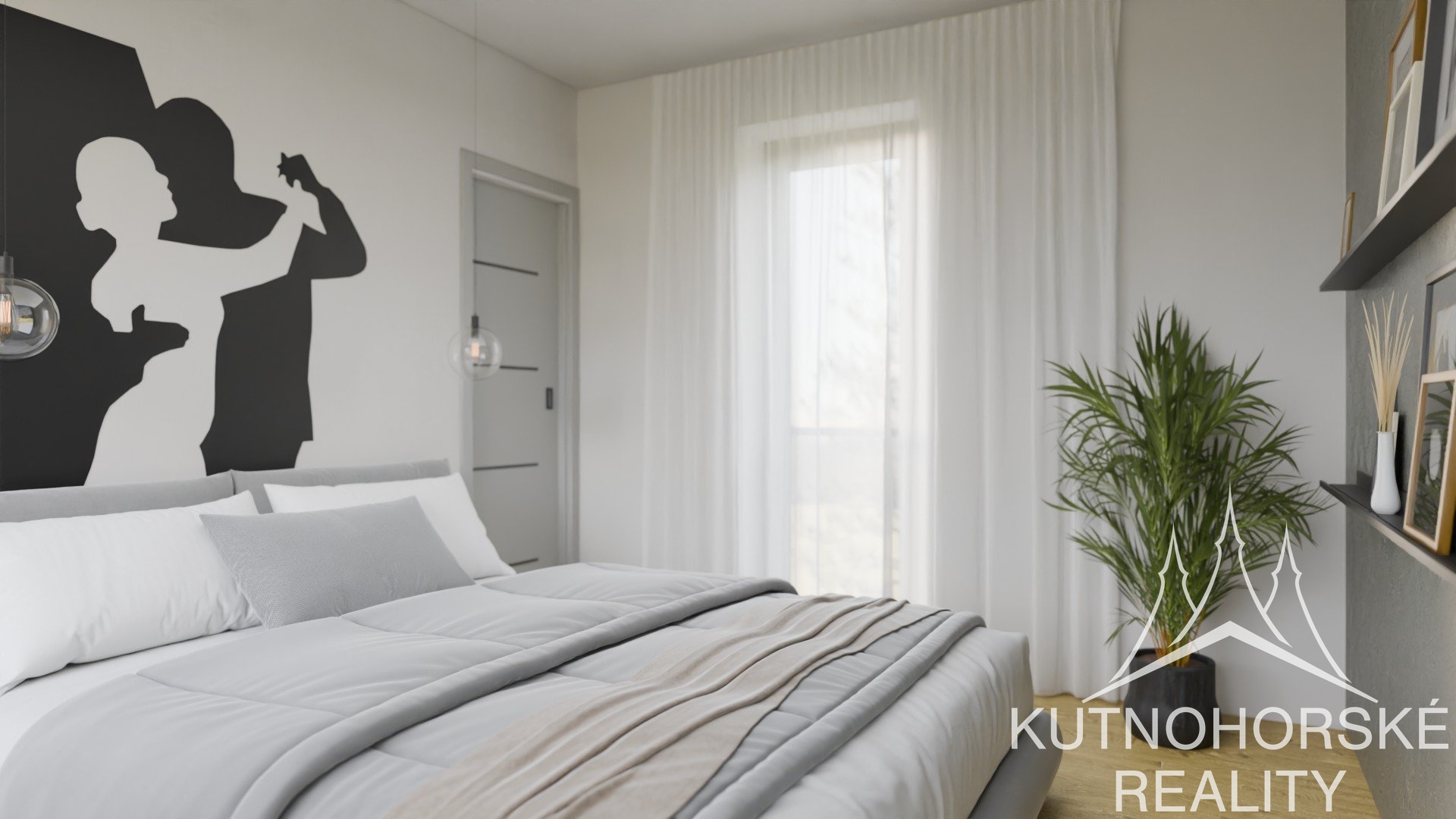 Prodej novostavby 2+kk, 48 m² s prostornou terasou 21 m² a dechberoucím výhledem na chrám sv. Barbory – Kutná Hora