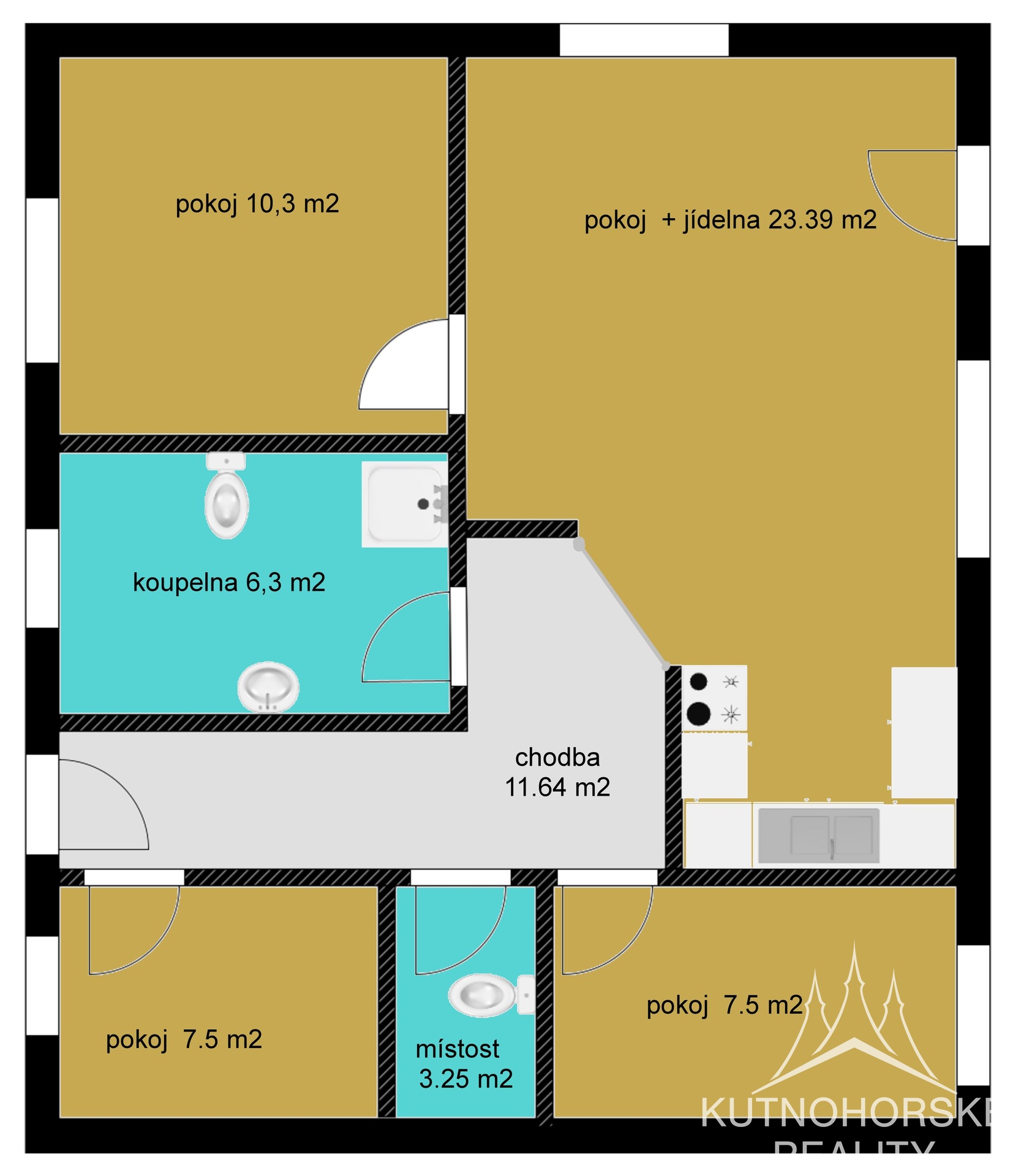 Prodej rodinného domu 4+kk (bungalovu) se zahradou, Bylany u Kutné Hory
