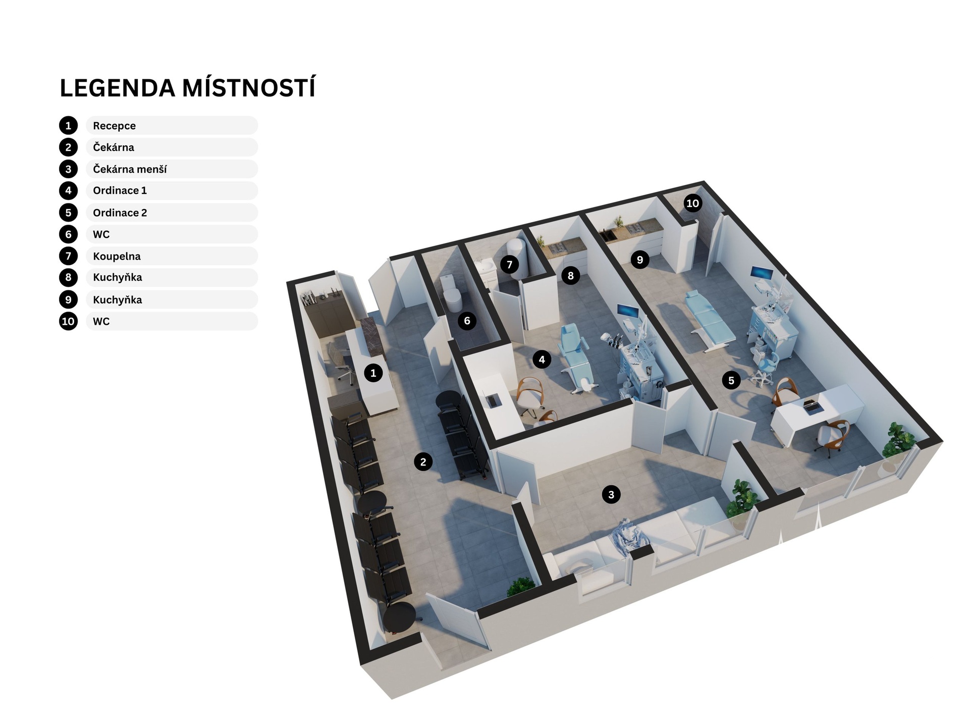 Medical centre + 2x byt o celkové ploše 318 m² v Kutné Hoře