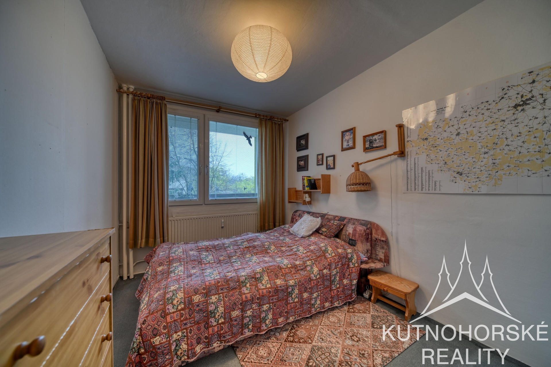 Pronájem bytu 3+1 se dvěma balkony, 67 m², Kutná Hora – Hlouška, ulice Družební