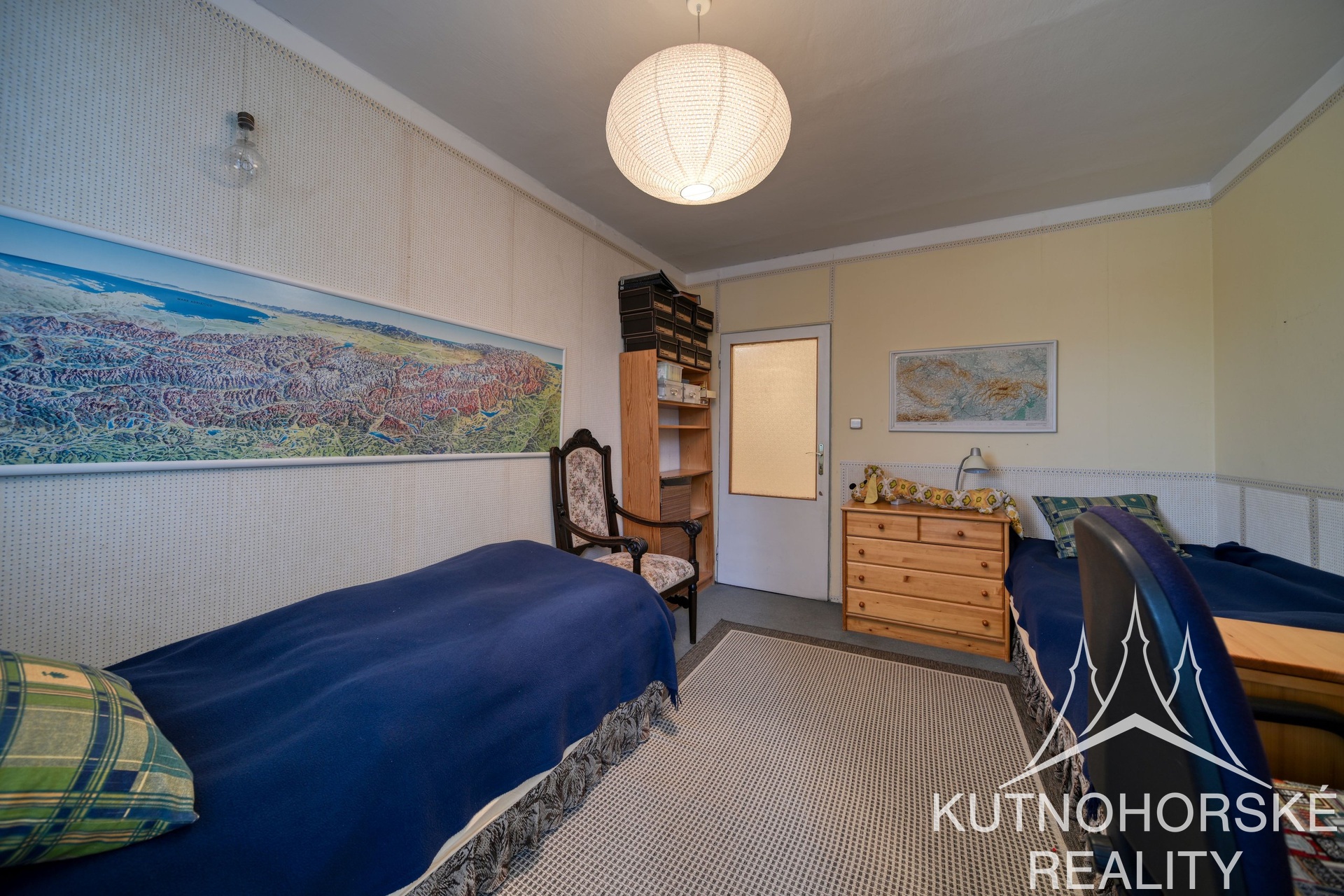 Pronájem bytu 3+1 se dvěma balkony, 67 m², Kutná Hora – Hlouška, ulice Družební