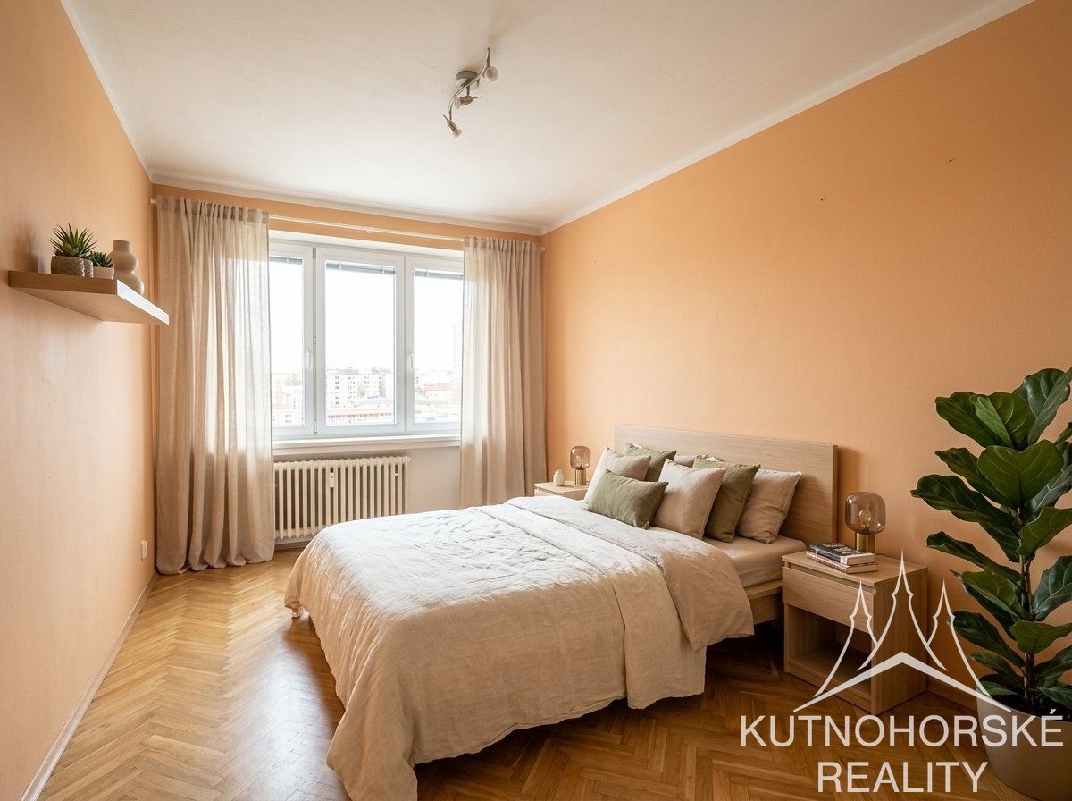 Pronájem bytu 2+1 s balkonem, 49 m², Spojovací, Praha – Žižkov